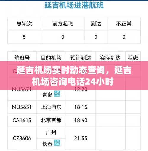 延吉機(jī)場(chǎng)實(shí)時(shí)動(dòng)態(tài)查詢，延吉機(jī)場(chǎng)咨詢電話24小時(shí) 