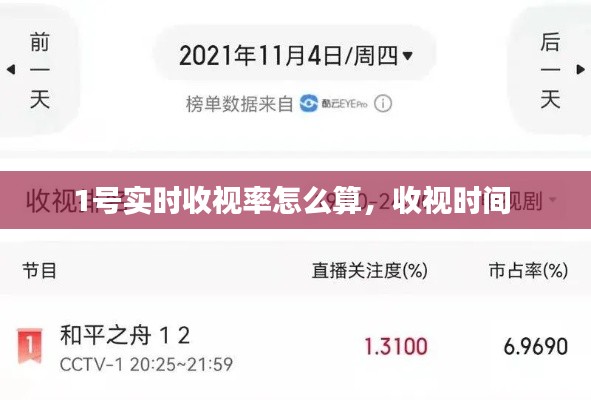 1號實時收視率怎么算，收視時間 