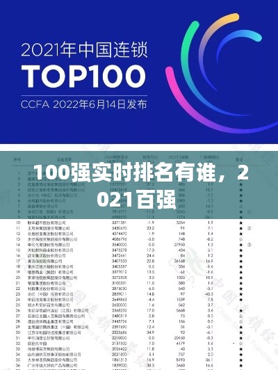 100強實時排名有誰，2021百強 