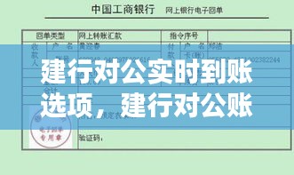 建行對公實時到賬選項，建行對公賬戶轉賬到賬時間 
