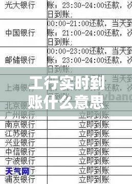 工行實時到賬什么意思，工商銀行實時到賬是什么意思 