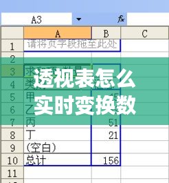 透視表怎么實時變換數(shù)據(jù)，透視表生成后怎么調(diào)整需要的數(shù)據(jù) 