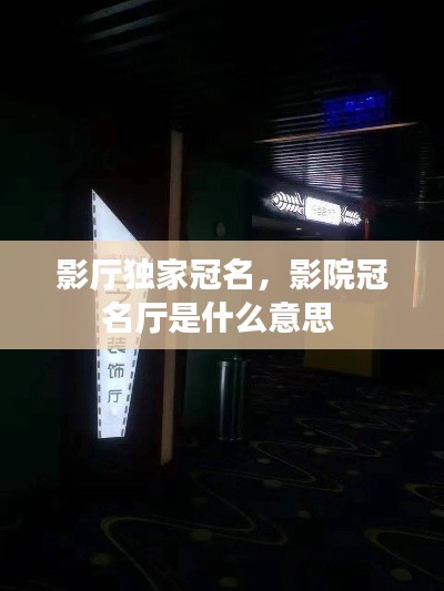 影廳獨(dú)家冠名，影院冠名廳是什么意思 