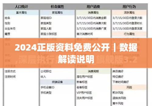 2024正版資料免費(fèi)公開(kāi)｜數(shù)據(jù)解讀說(shuō)明