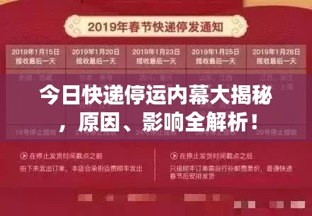 今日快遞停運內(nèi)幕大揭秘，原因、影響全解析！