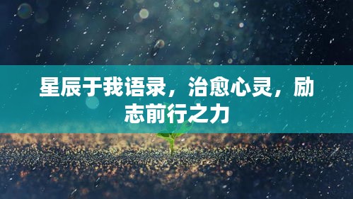 星辰于我語錄，治愈心靈，勵志前行之力
