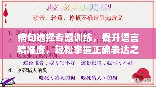 病句選擇專題訓練，提升語言精準度，輕松掌握正確表達之道！