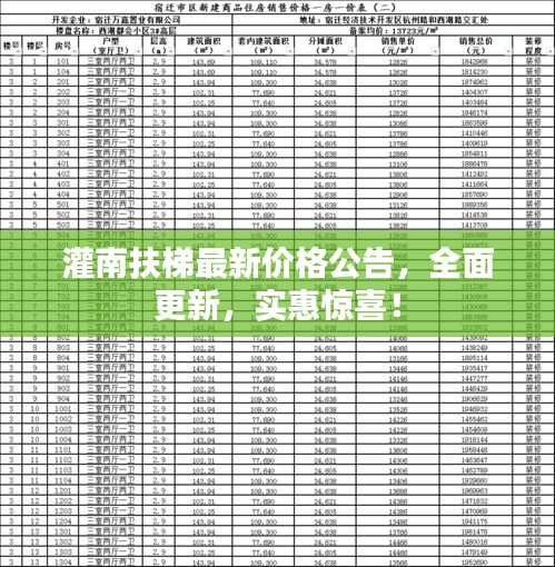 灌南扶梯最新價(jià)格公告，全面更新，實(shí)惠驚喜！