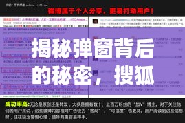 揭秘彈窗背后的秘密，搜狐信息泛濫現(xiàn)象深度探討