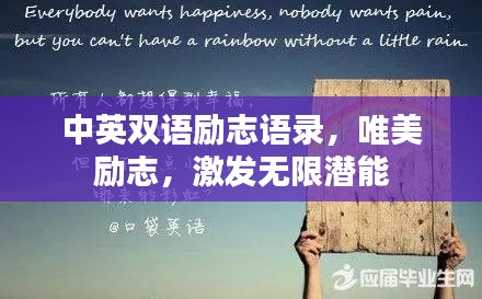 中英雙語勵(lì)志語錄，唯美勵(lì)志，激發(fā)無限潛能