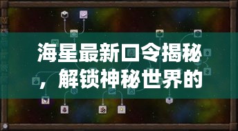 海星最新口令揭秘，解鎖神秘世界的秘密之門