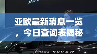 亞歐最新消息一覽，今日查詢表揭秘重磅動態(tài)