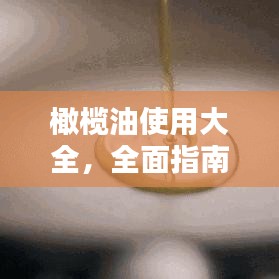 橄欖油使用大全，全面指南與小貼士，輕松掌握橄欖油的多重用途！
