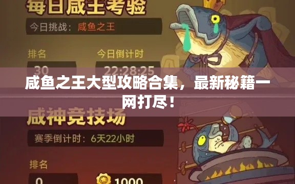 咸魚(yú)之王大型攻略合集，最新秘籍一網(wǎng)打盡！