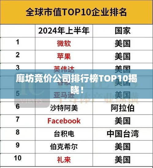 廊坊競(jìng)價(jià)公司排行榜TOP10揭曉！