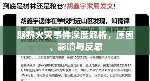 朗黎火災(zāi)事件深度解析，原因、影響與反思