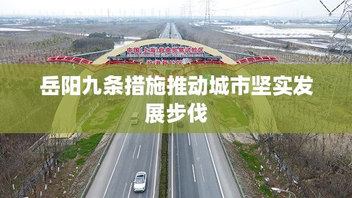 岳陽九條措施推動(dòng)城市堅(jiān)實(shí)發(fā)展步伐