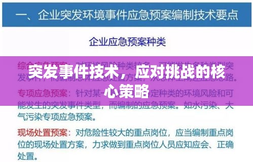 突發(fā)事件技術，應對挑戰(zhàn)的核心策略